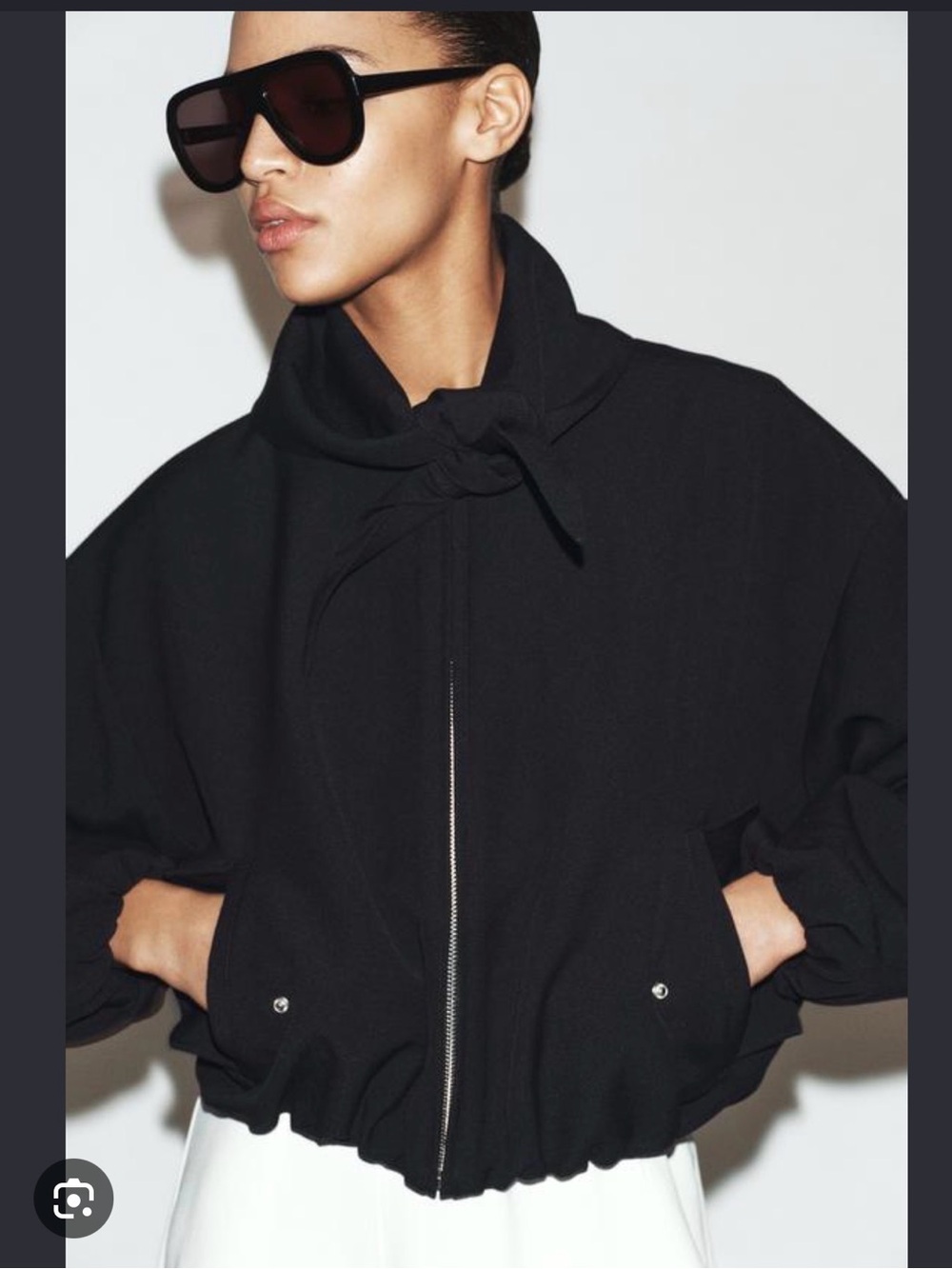 Zara scar collar bomber